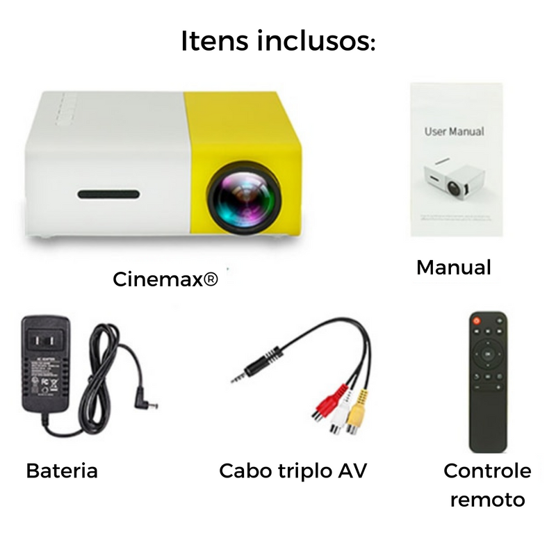 Cinemax® - Mini Projetor Full HD