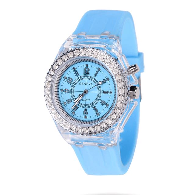 Relógio Geneva Luminous Feminino Silicone